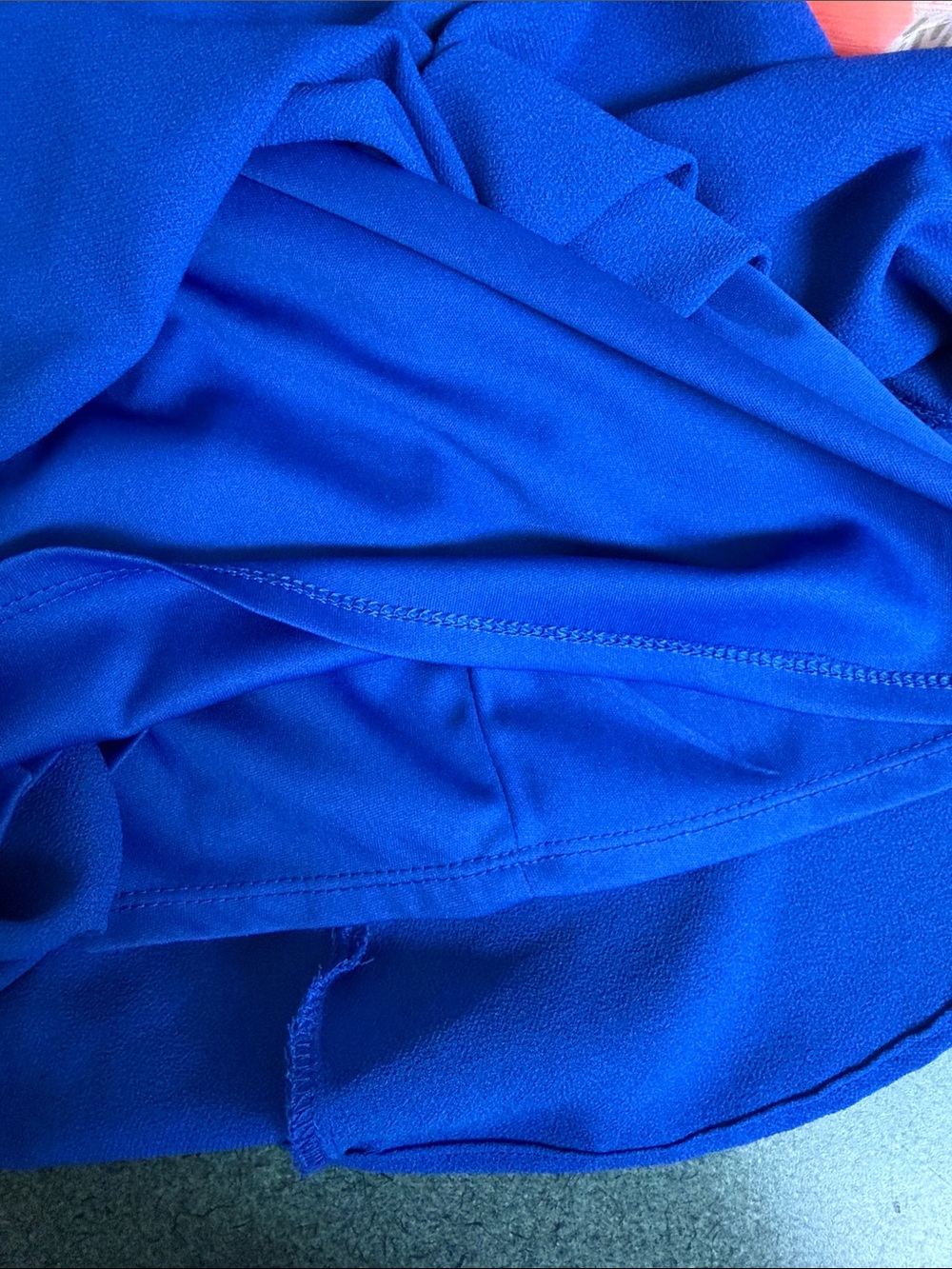 Xhilaration Royal Blue High-Low Strappy V-Neck Dress - Picture 4 of 5